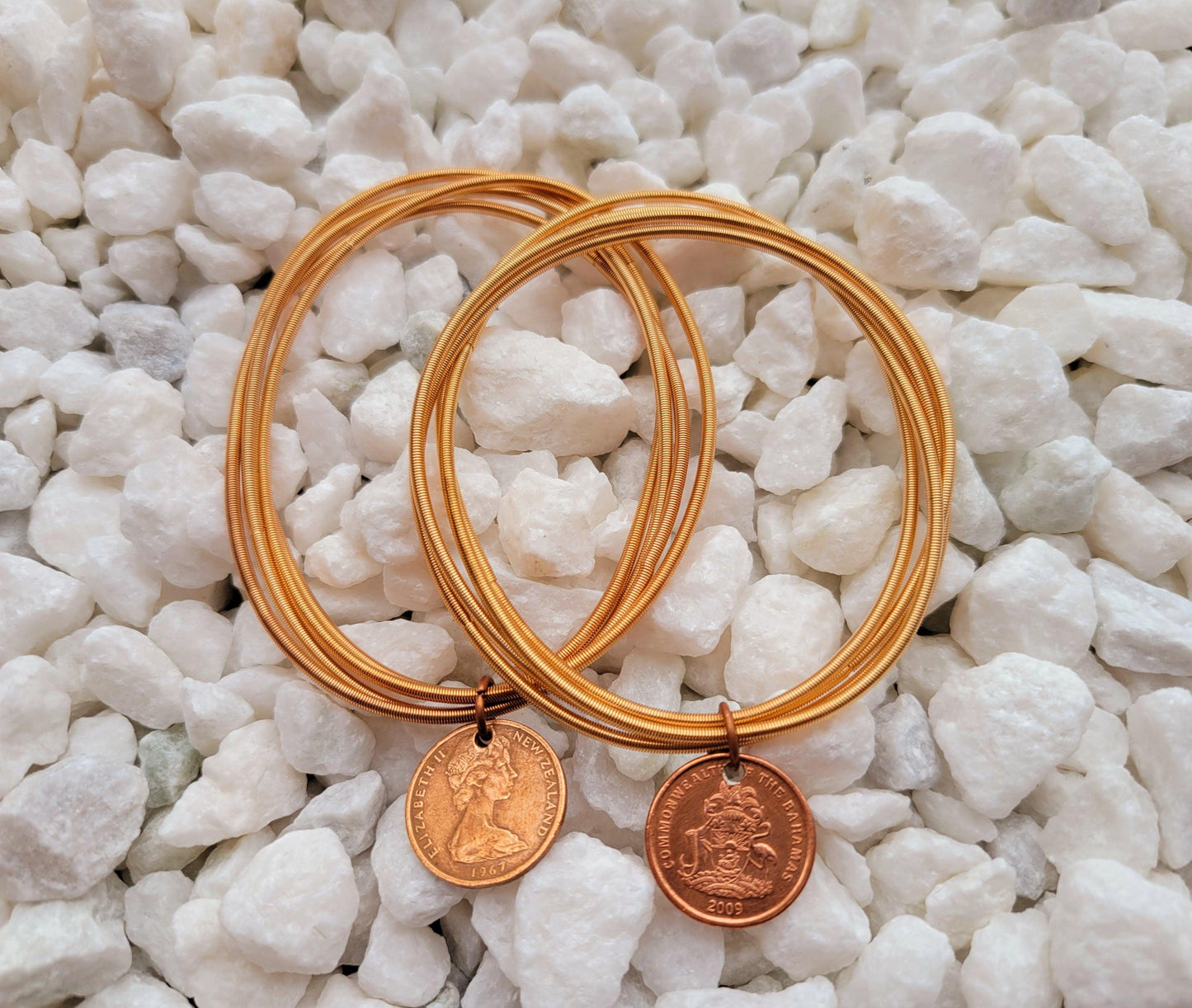 Guitar String Bracelet - Light Gold - Shop World Links