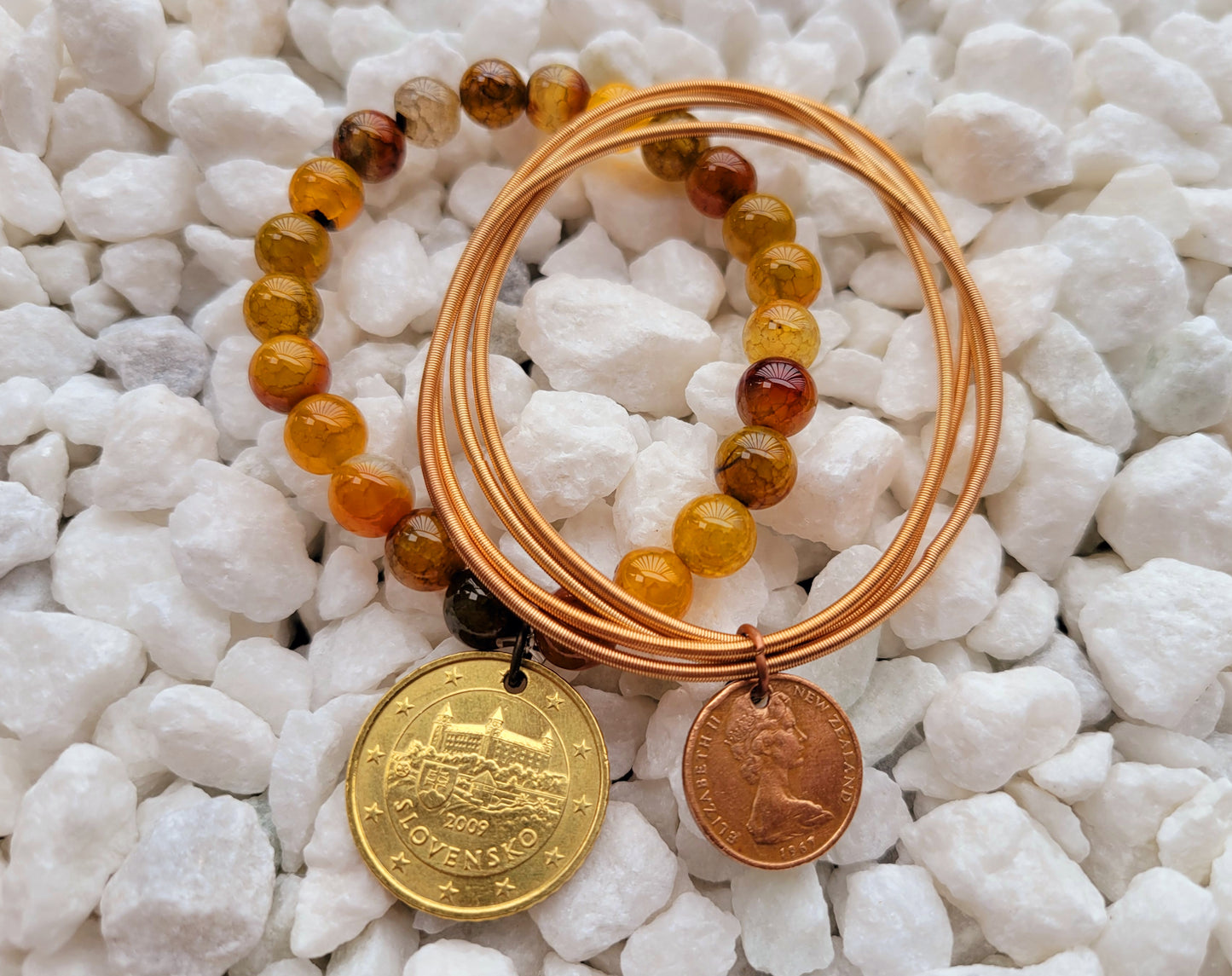Guitar String Bracelet - Light Gold