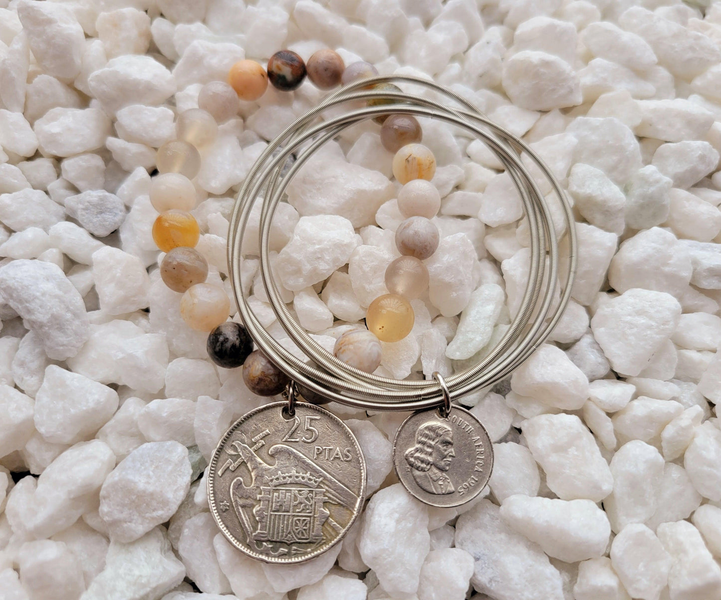 Guitar String Bracelet - Silver - Shop World Links