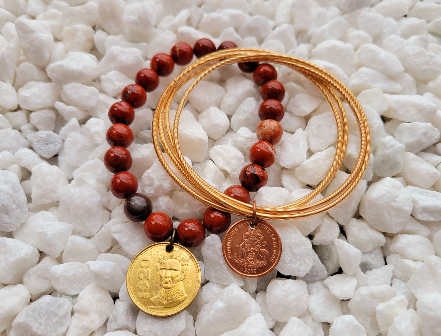 Guitar String Bracelet - Light Gold