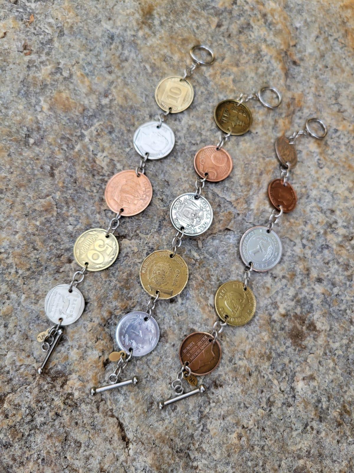 Mixed Coin Link Bracelet - Shop World Links