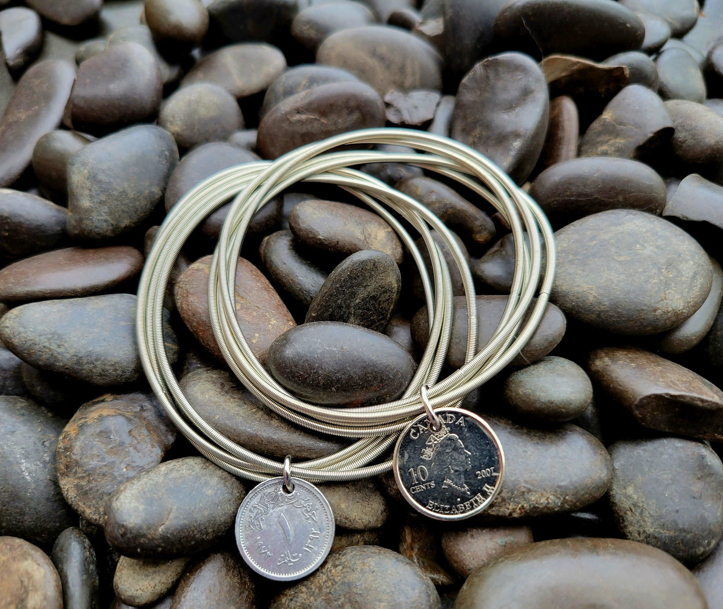 Guitar String Bracelet - Silver - Shop World Links