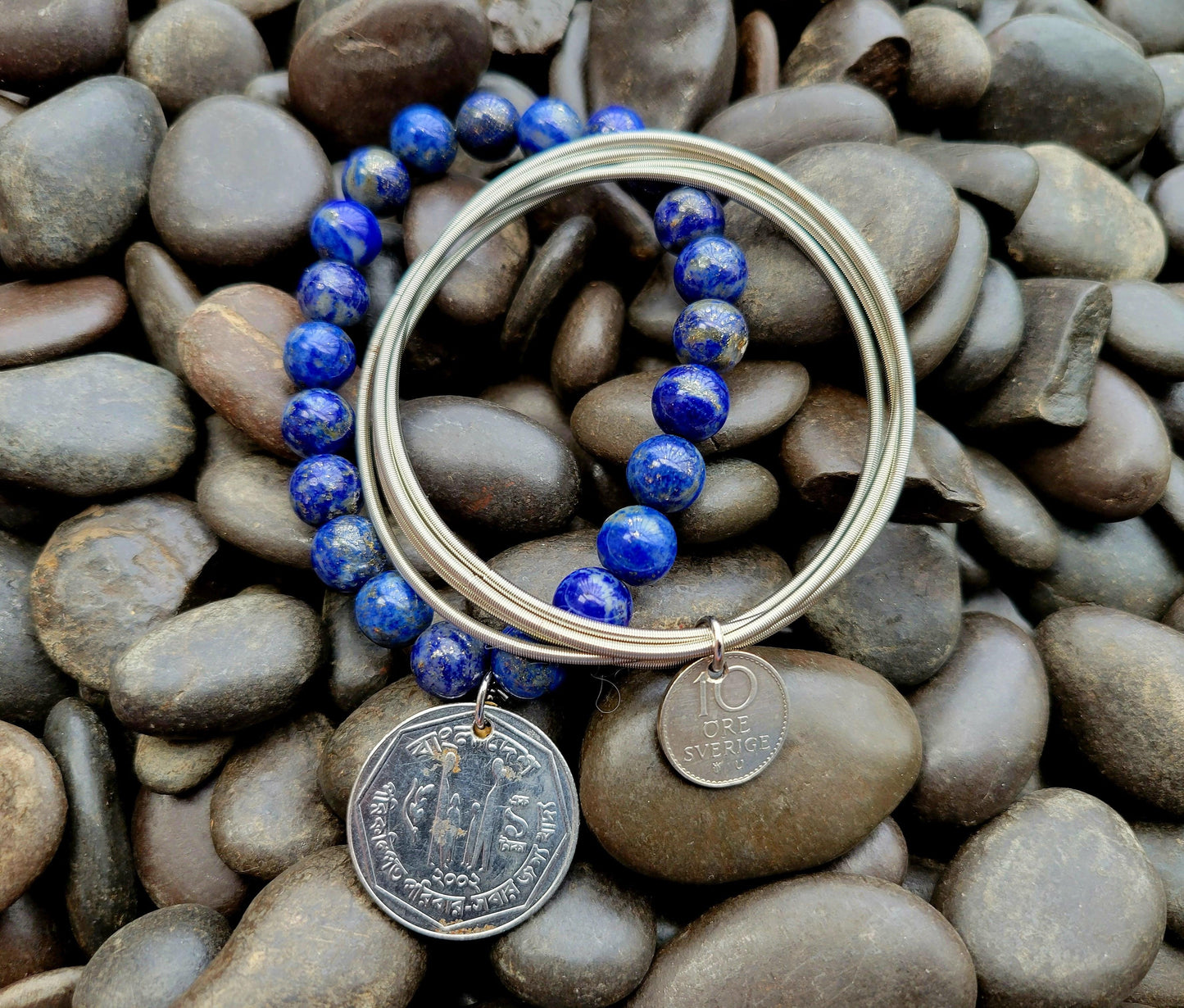 Guitar String Bracelet - Silver - Shop World Links