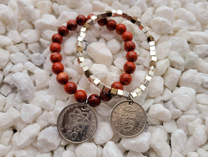 Red Jasper Bead Bracelet - Shop World Links