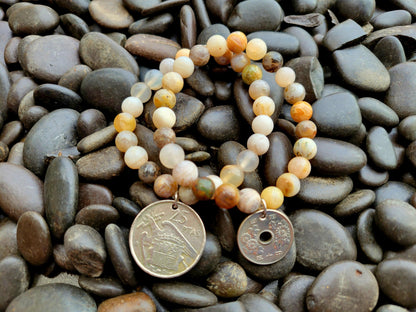 Light Agate Bead Bracelet - Shop World Links