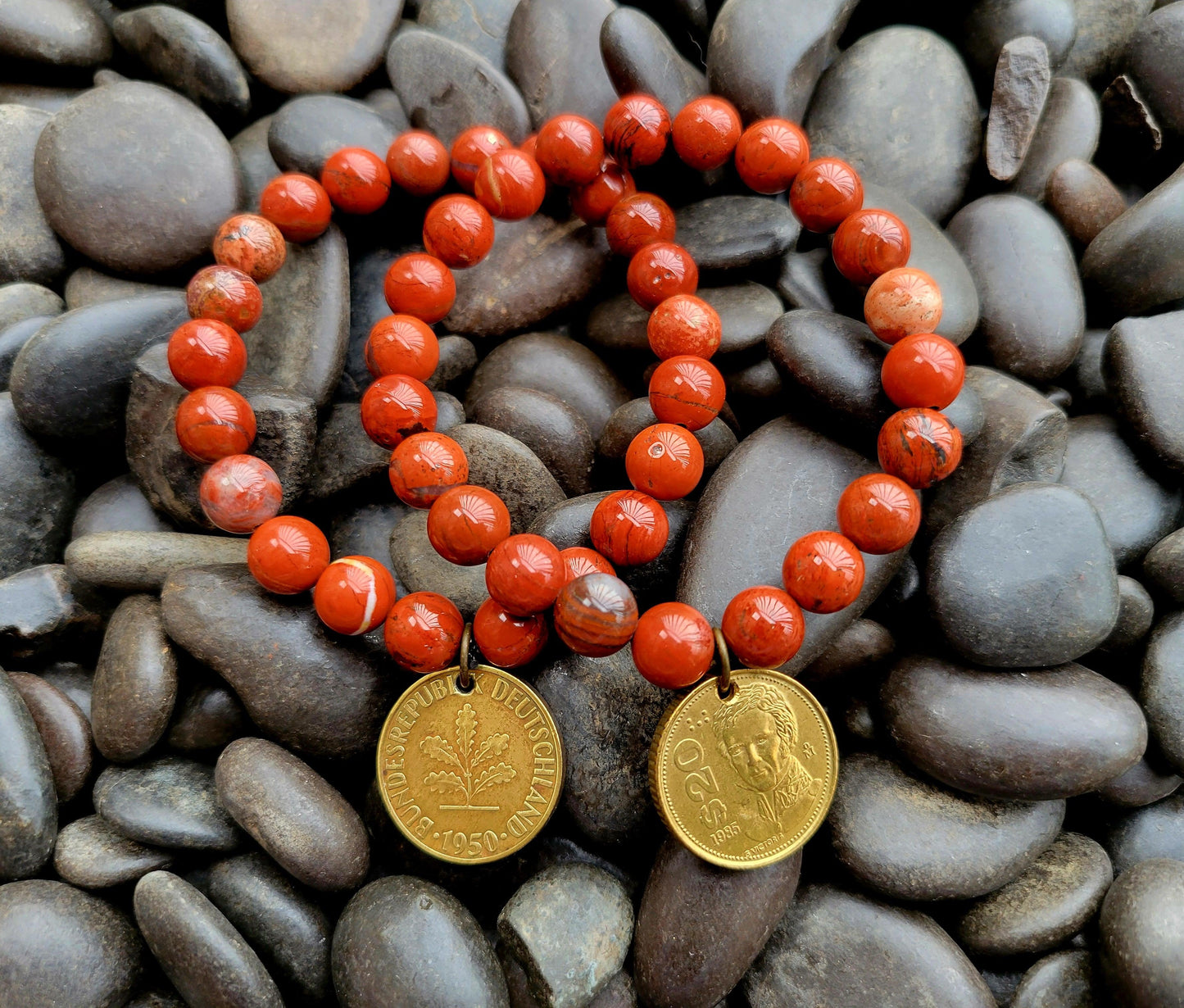 Red Jasper Bead Bracelet - Shop World Links