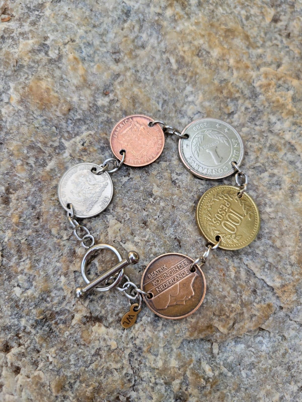 Mixed Coin Link Bracelet - Shop World Links