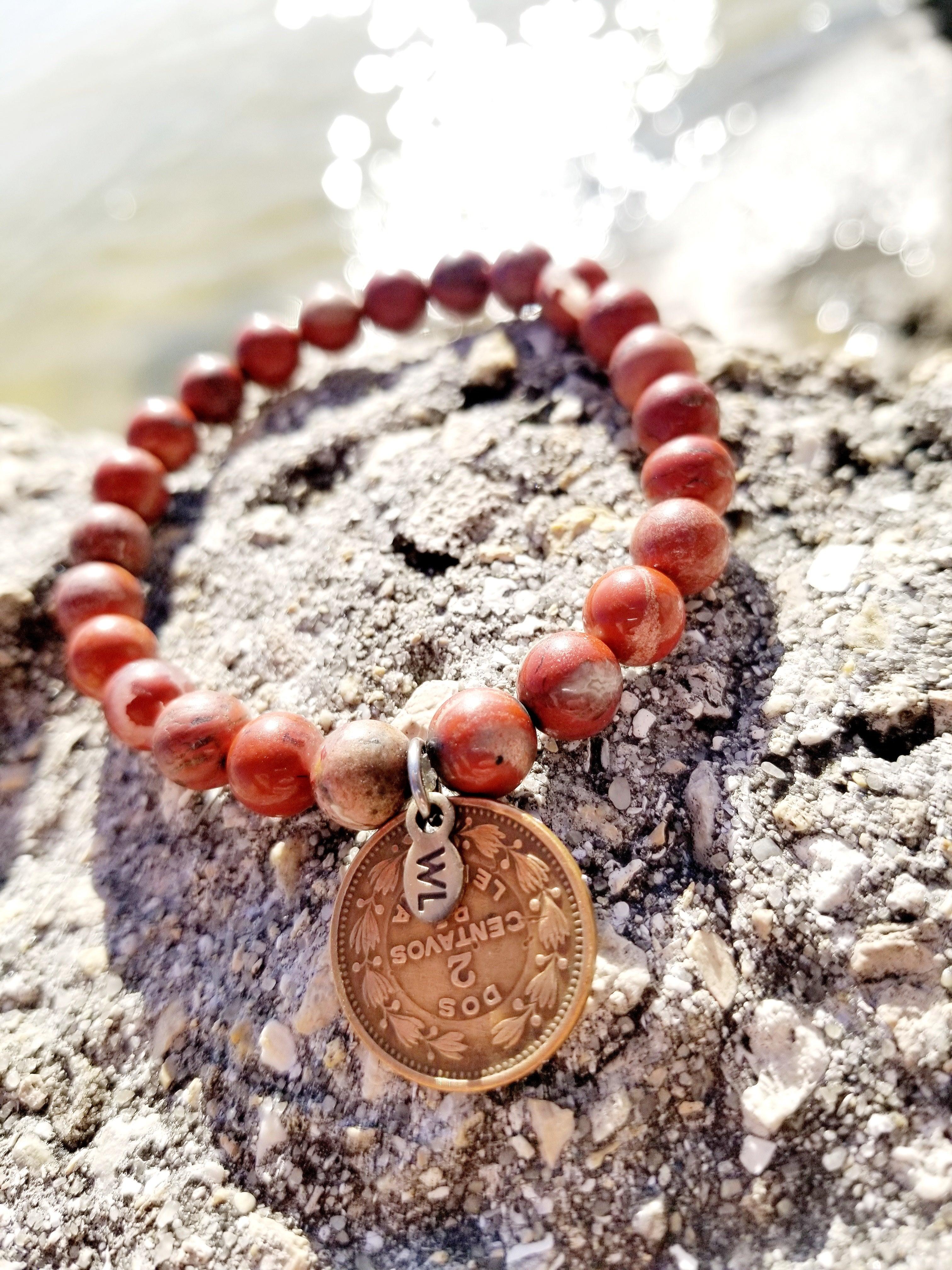 Red Jasper Bead Bracelet – Shop World Links